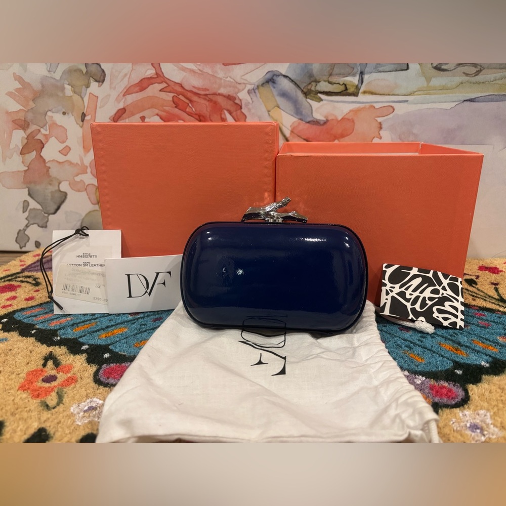 Diane Von Furstenberg NWT Blue Crossbody Bag
